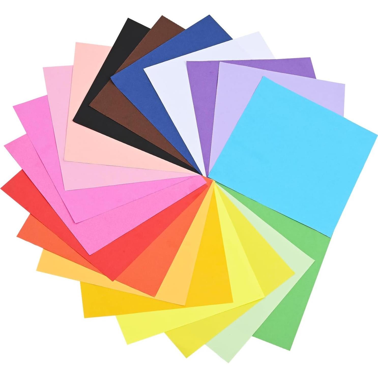 Papel de Origami Wenmer 100 Hojas 20 Colores 20x20 cm 70gsm