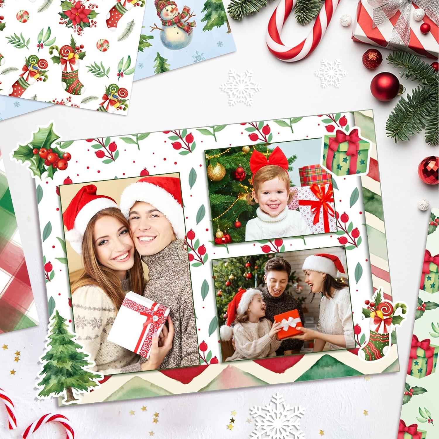 Papel de Scrapbook Navidad Konsait 30x30cm Doble Cara 24 Hojas