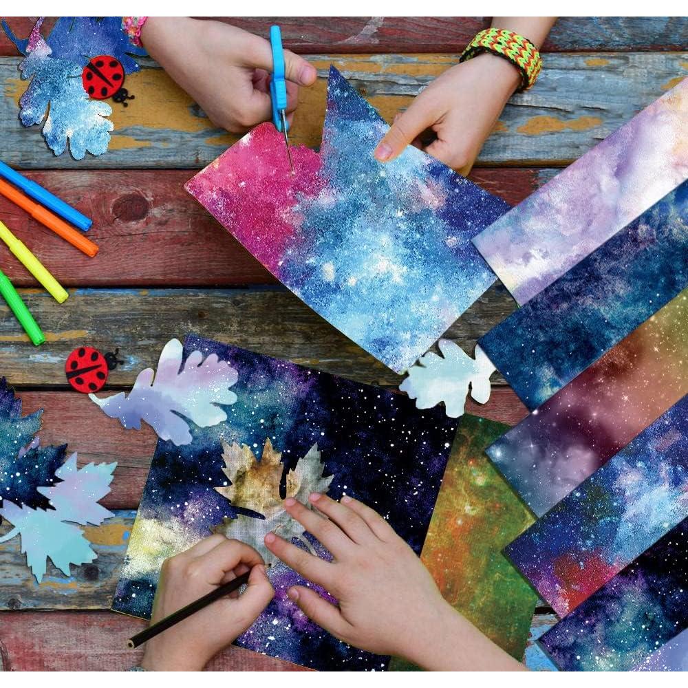 Bloc de Papel para Scrapbook YASMEN 24 Hojas 15.24 cm Cielo Estrellado