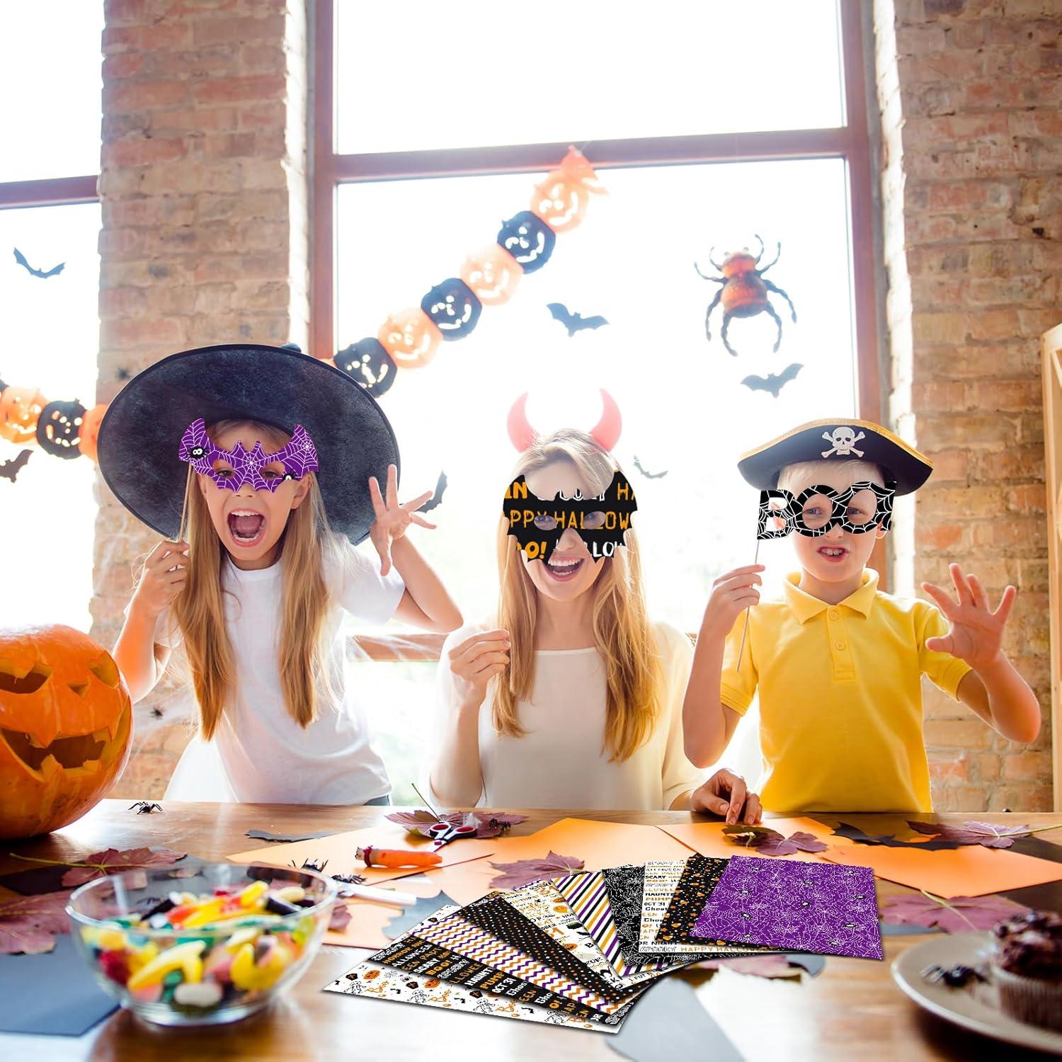 Papel Decorativo Halloween Morcheiong 55 Hojas A4 Doble Cara