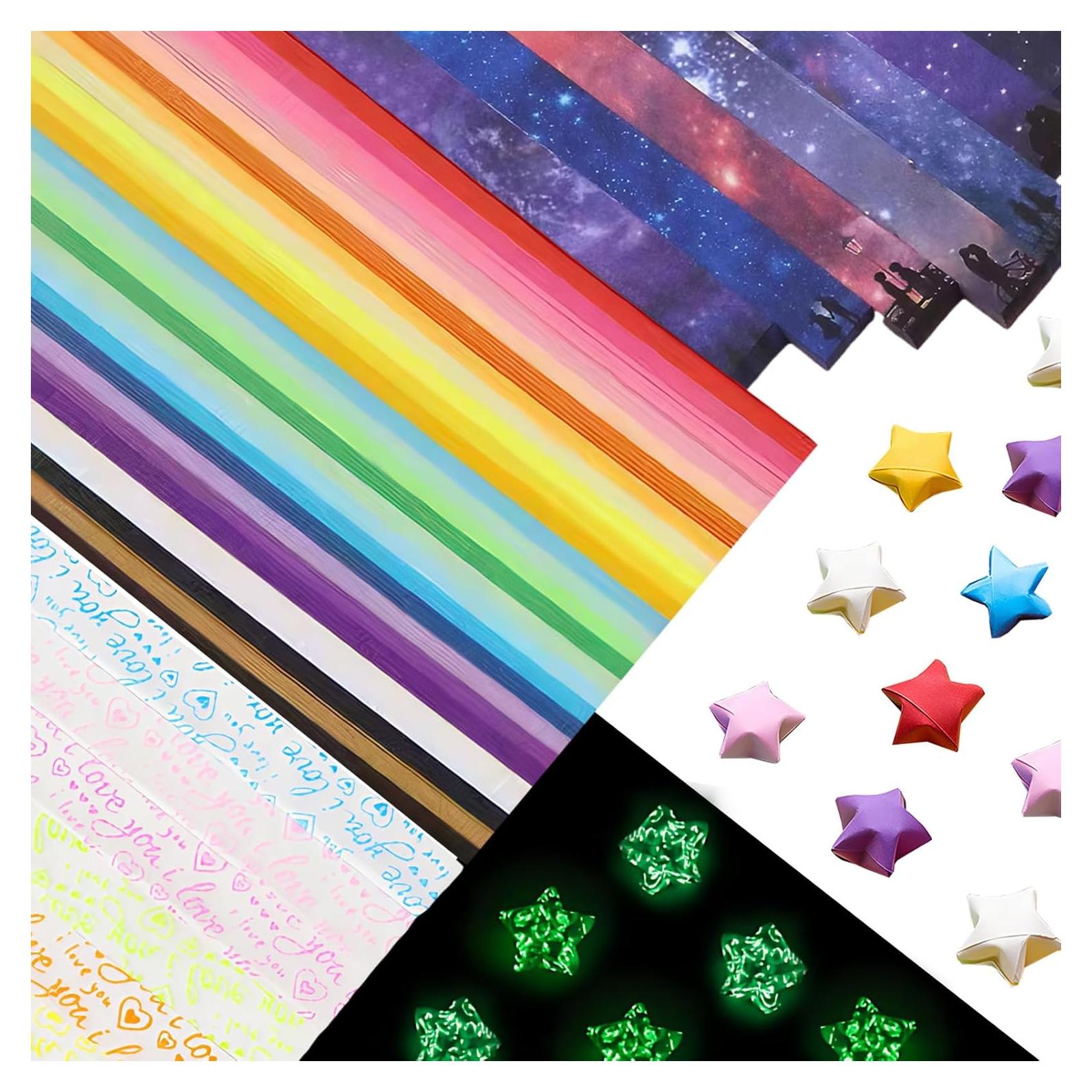 1620 Hojas de Papel Origami Waaqkid - 27 Colores Sólidos y Luminosos