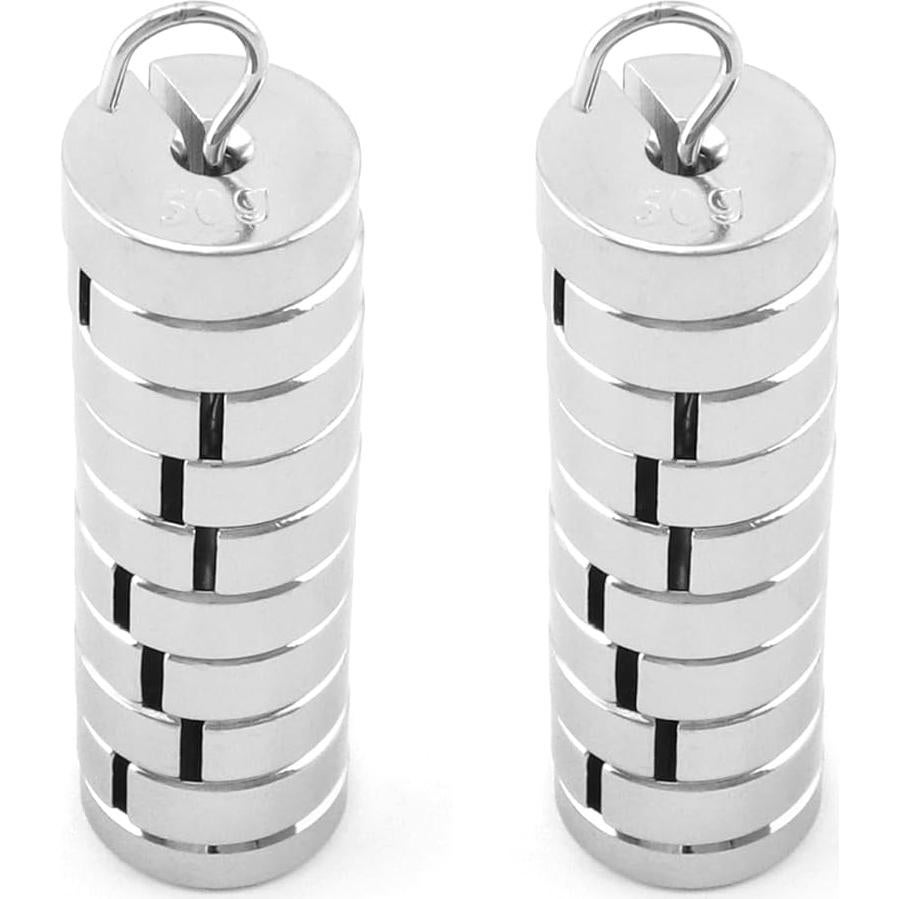 Juego de Pesas Ranuradas QWORK 9 Piezas 500g