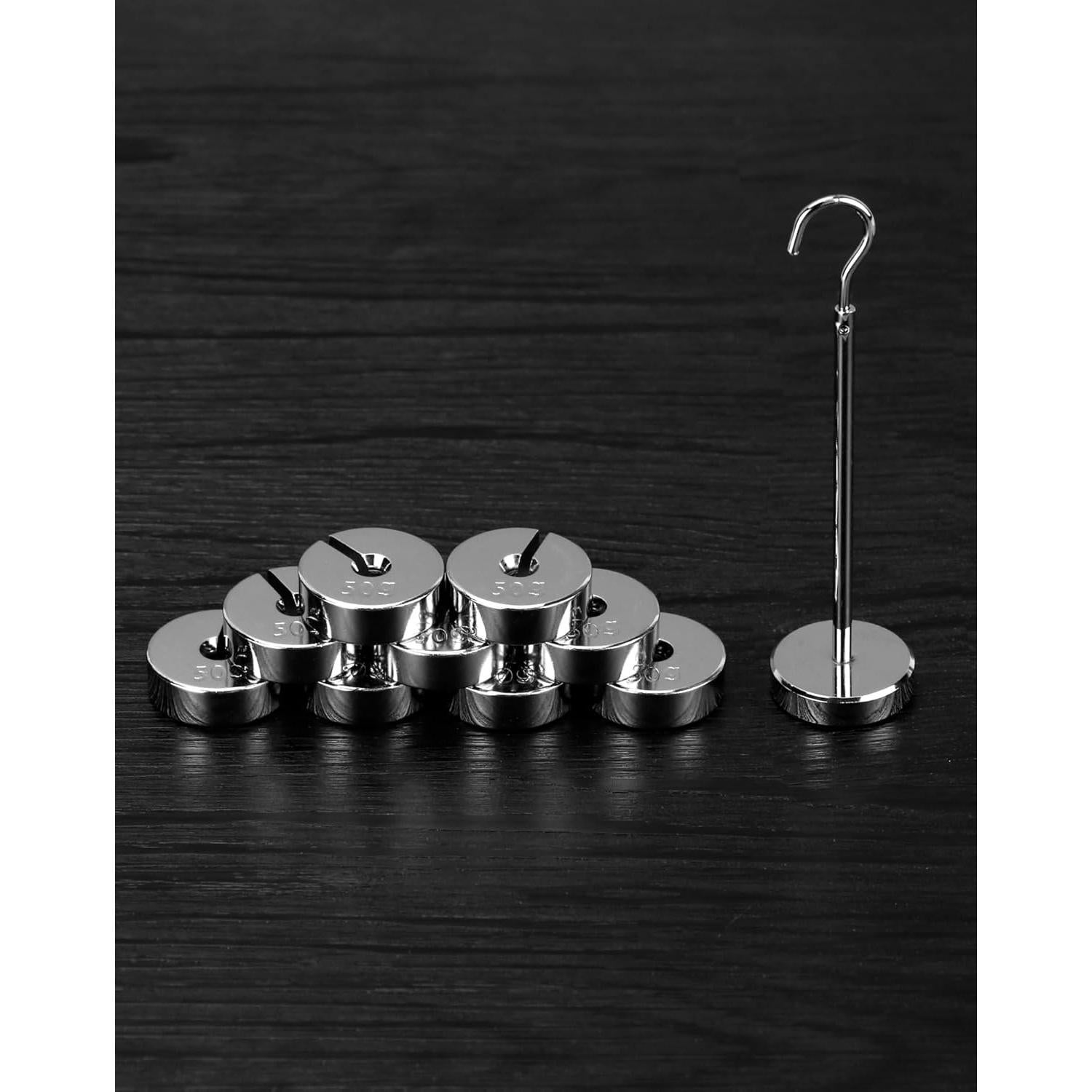 Juego de Pesas Ranuradas QWORK 9 Piezas 500g