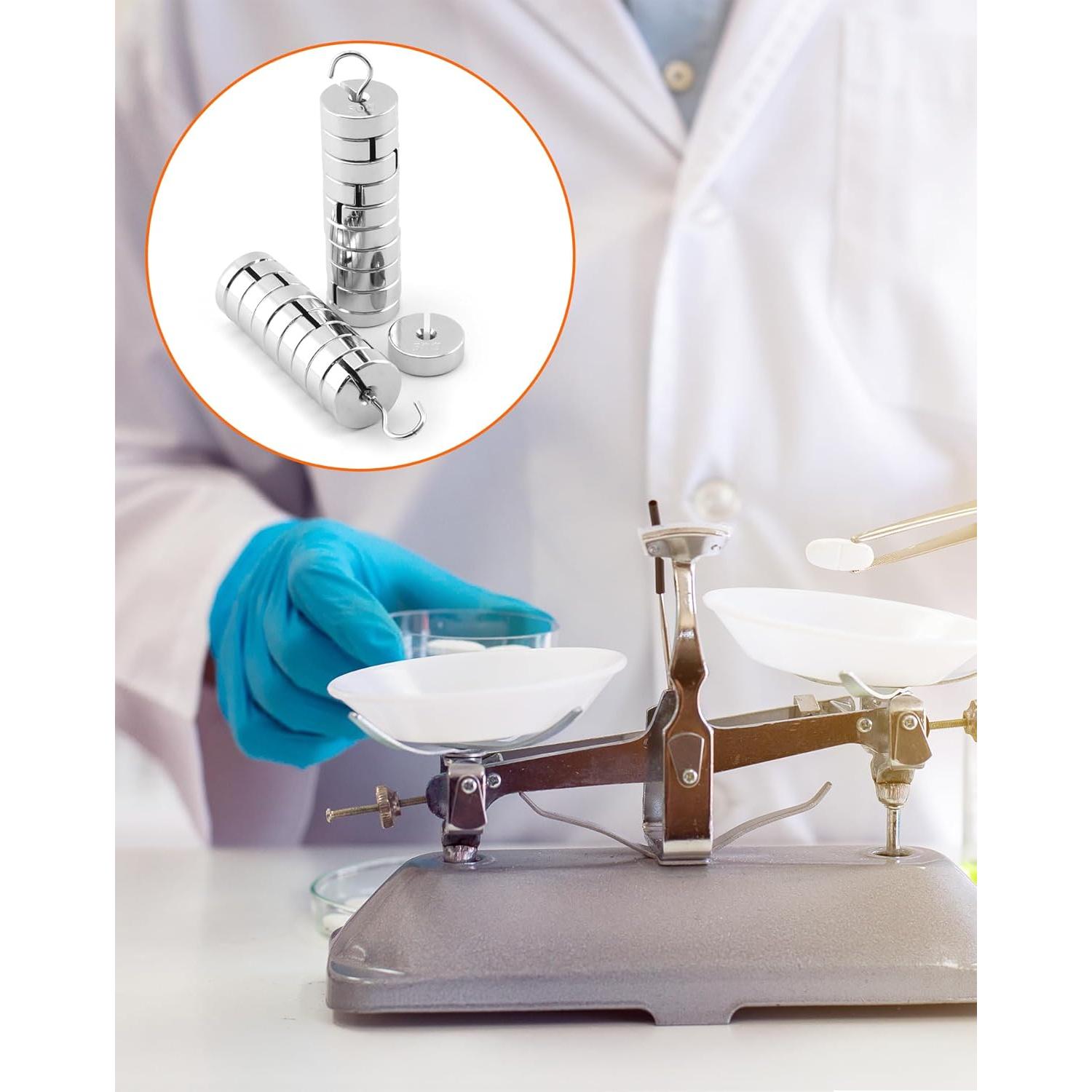 Juego de Pesas Ranuradas QWORK 9 Piezas 500g