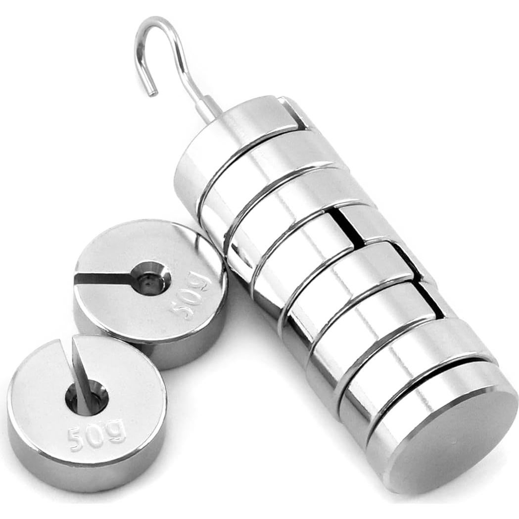 Juego de Pesas Ranuradas QWORK 9 Piezas 500g