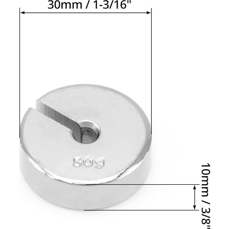 Juego de Pesas Ranuradas QWORK 9 Piezas 500g