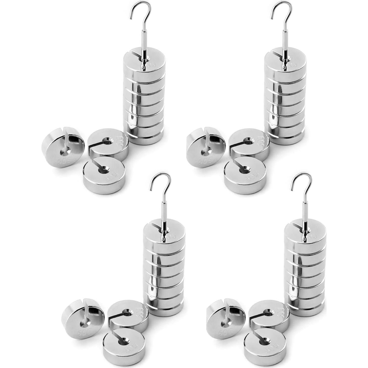 Juego de Pesas Ranuradas QWORK 9 Piezas 500g