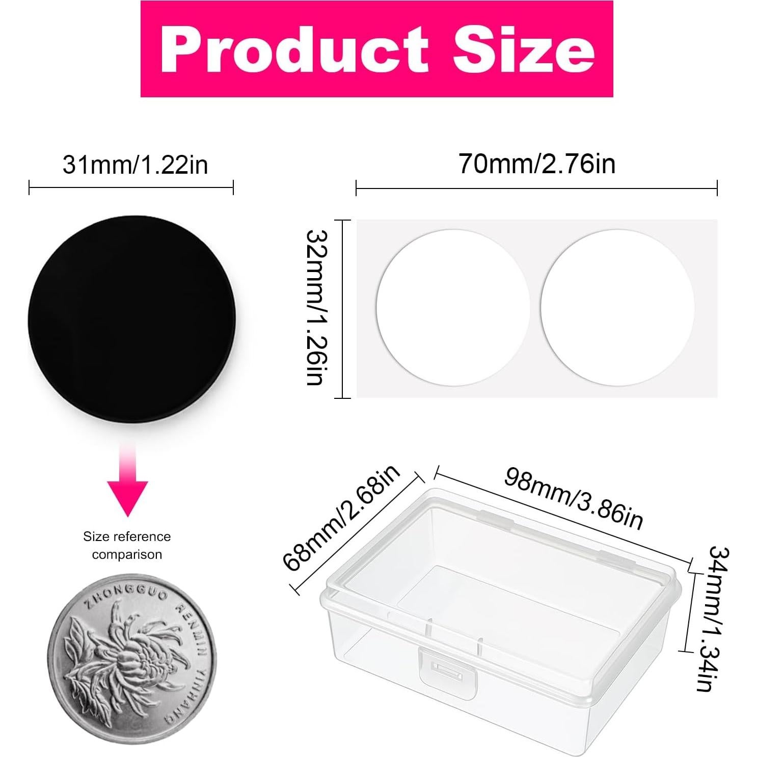 Pesas para Dobladillos de Vestidos Iiglunatic 20PCS Adhesivo