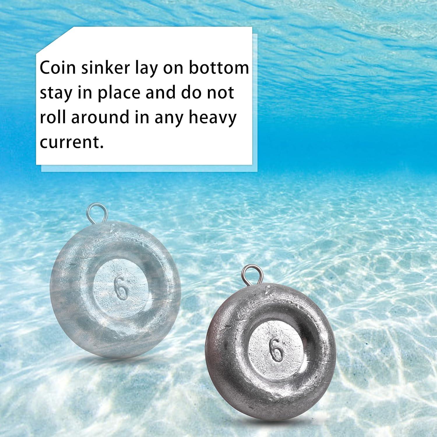 Pesas de Discos Shaddock Fishing 8oz (226.80g) 3pcs para Pesca