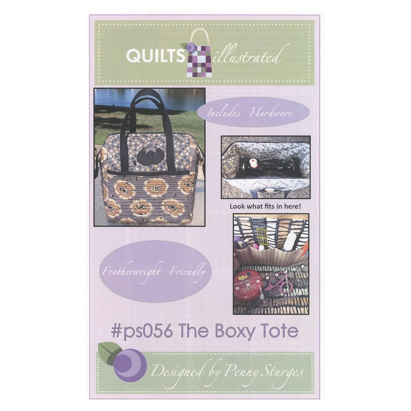 Patrón de Costura Tote Boxy Quiltsillustrated 35.56x27.94x30.48cm