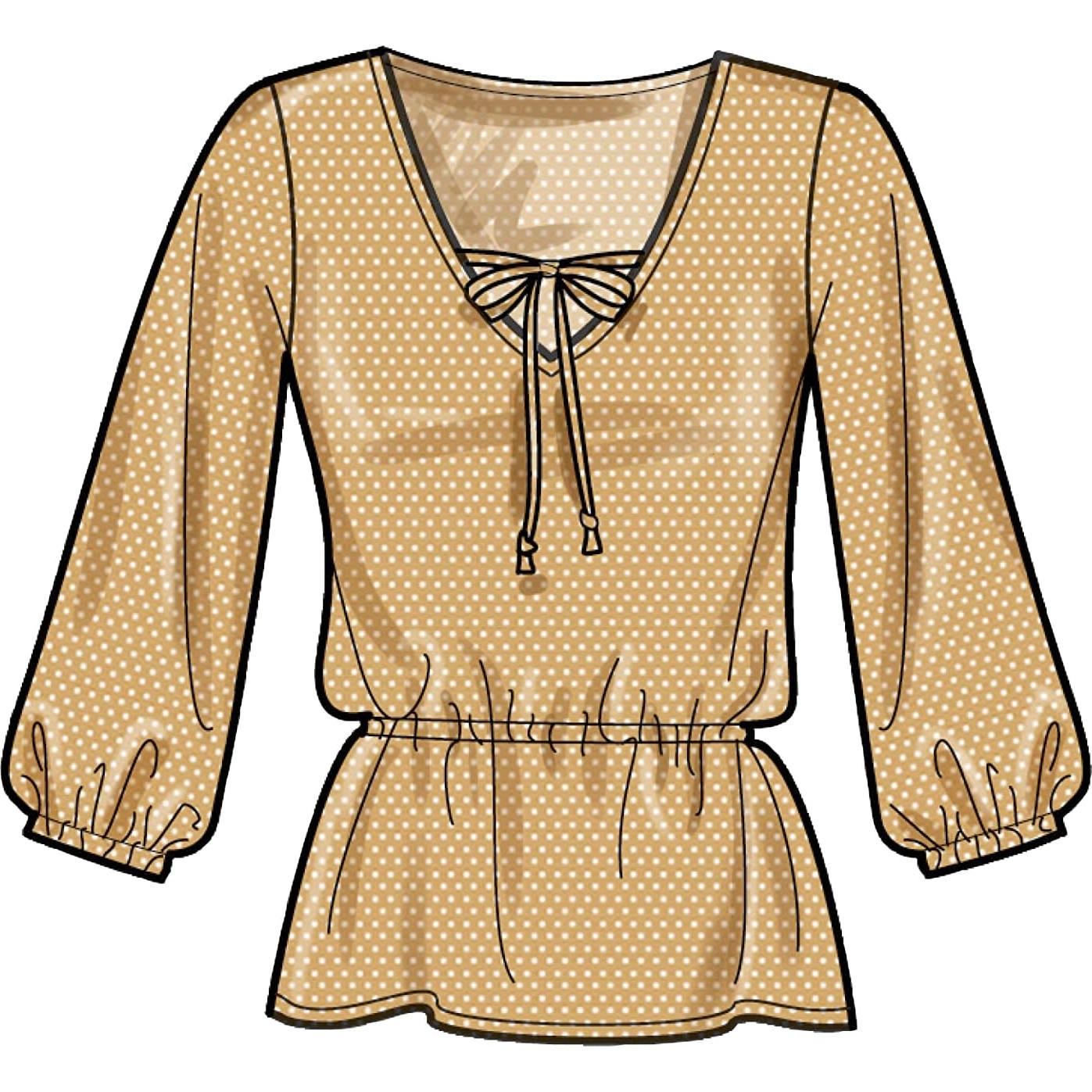 Kit de Patrón de Costura Simplicity S9469 para Blusas Tallas 16-24