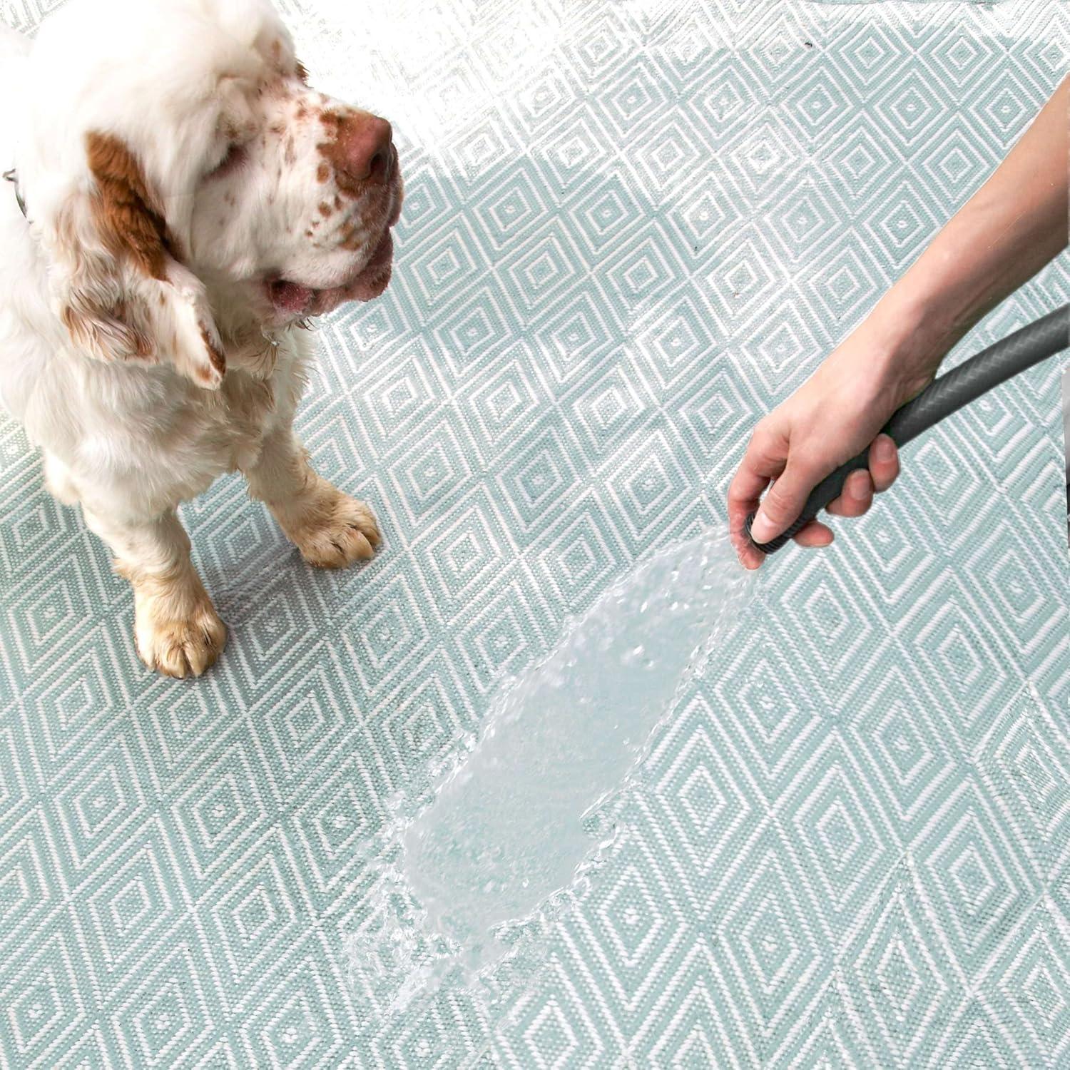 Alfombra Runner Geométrica Dash & Albert Diamond 0.76x2.44m