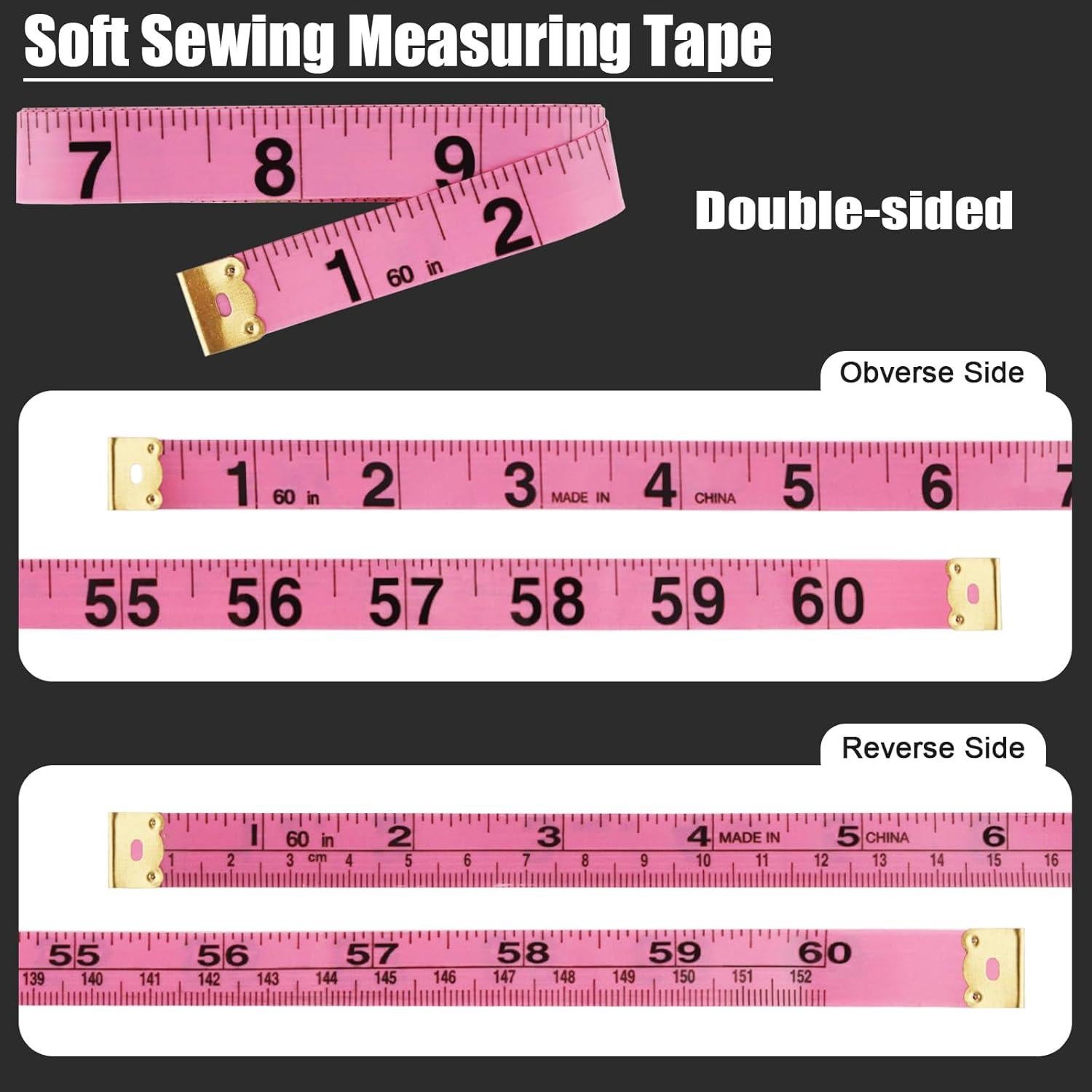 Paquete de 2 Cintas Métricas Retráctiles 150 cm BGJRBY