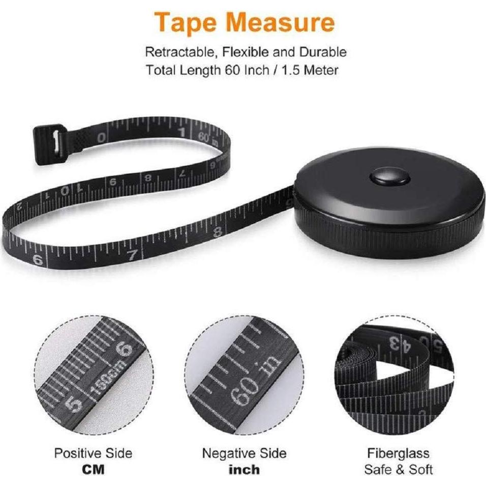Paquete de 2 Cintas Métricas Retráctiles 150 cm BGJRBY