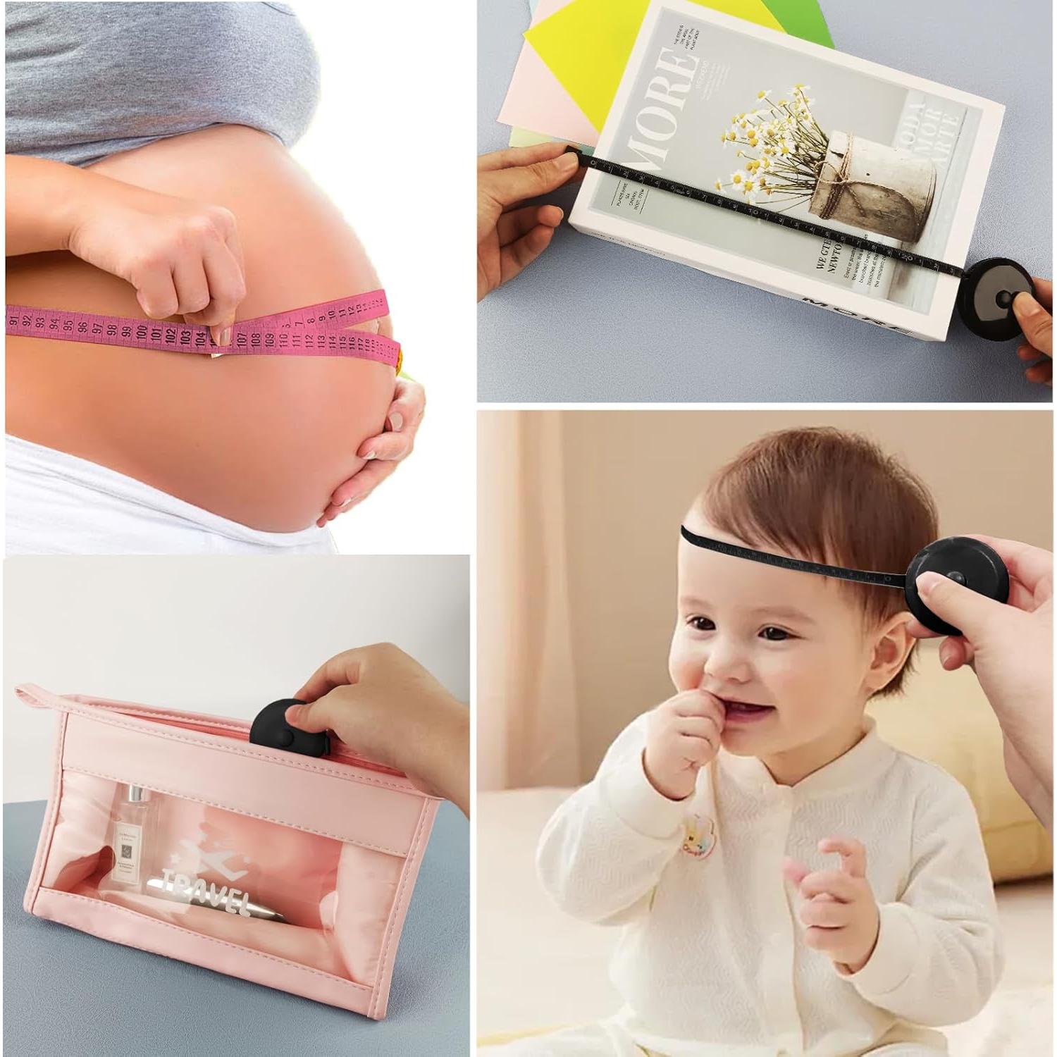 Paquete de 2 Cintas Métricas Retráctiles 150 cm BGJRBY