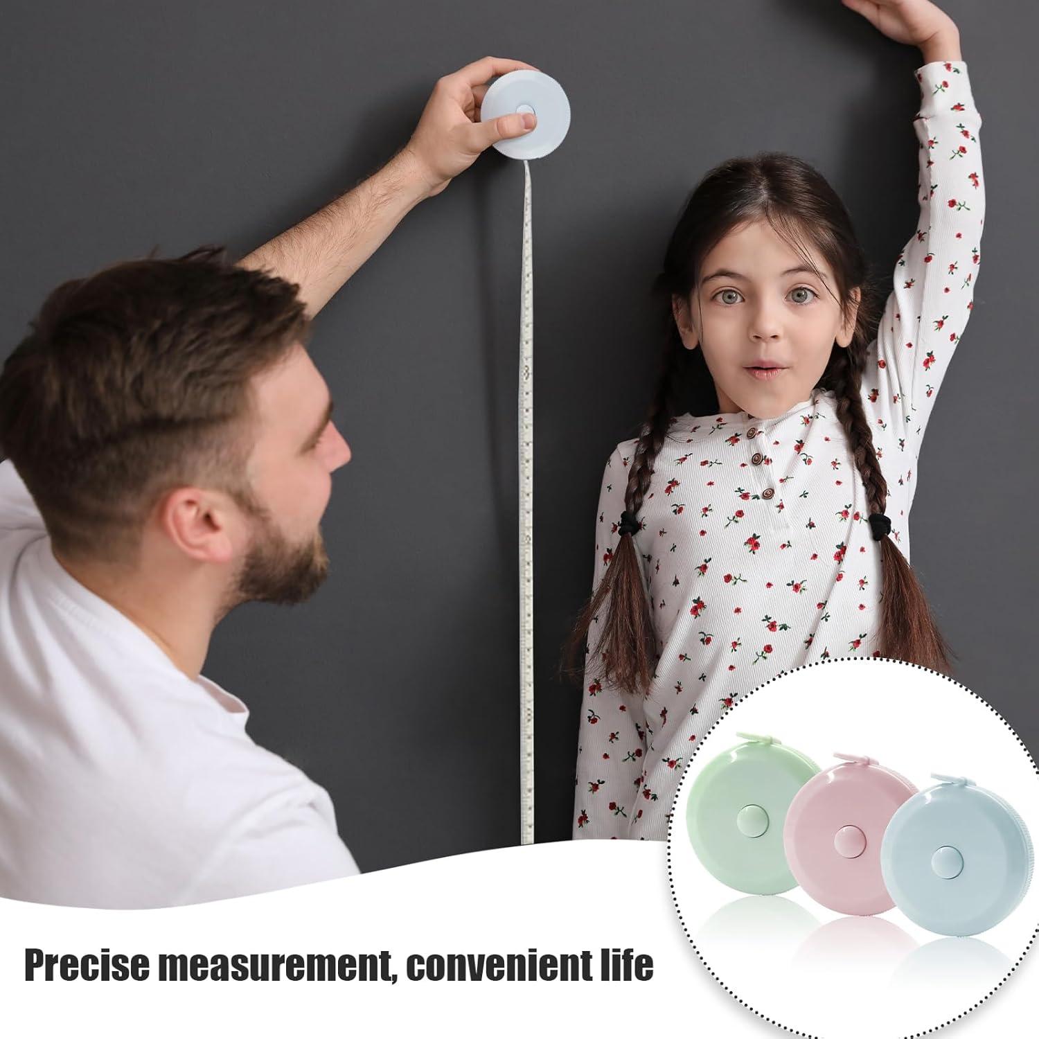 GDMINLO Cinta Métrica Retráctil 3 Pack 1.5m Costura Cuerpo