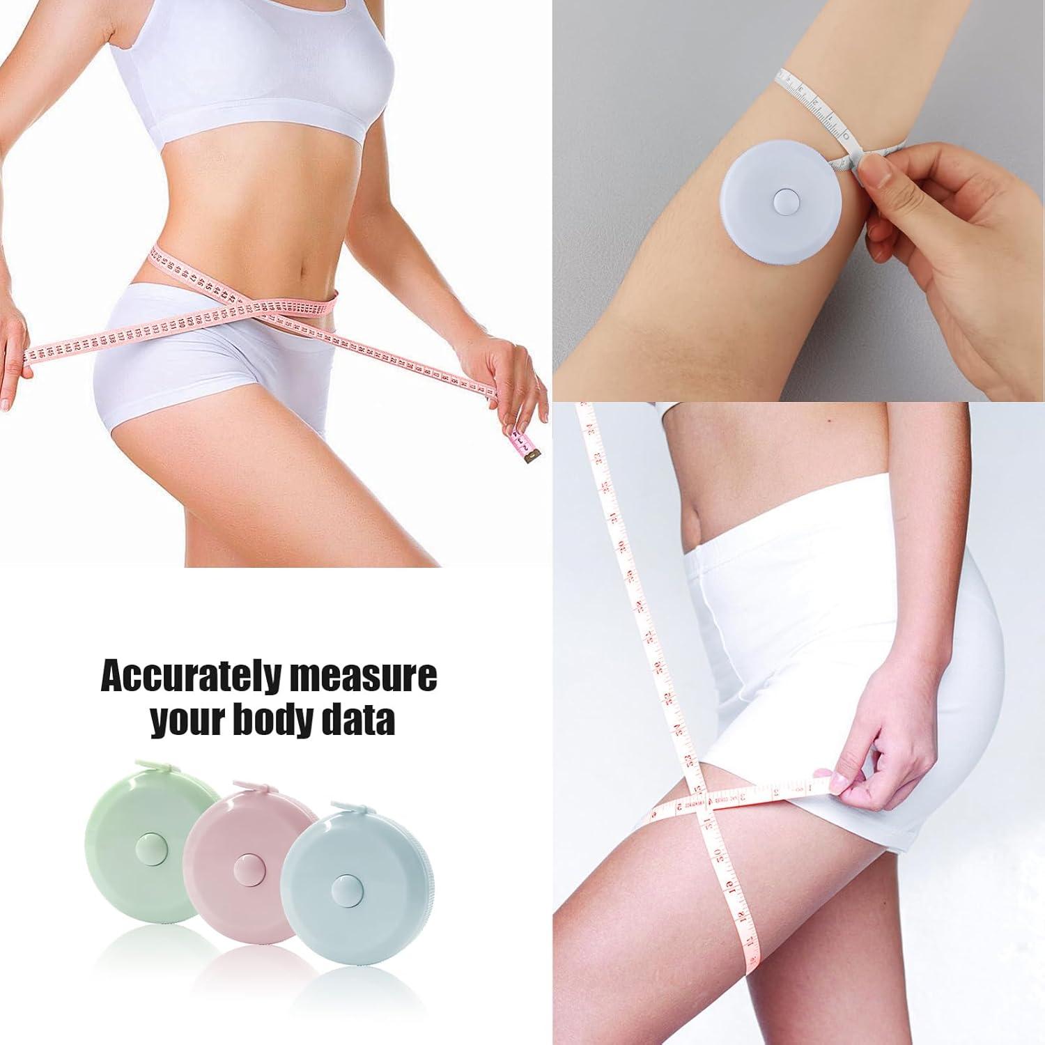 GDMINLO Cinta Métrica Retráctil 3 Pack 1.5m Costura Cuerpo