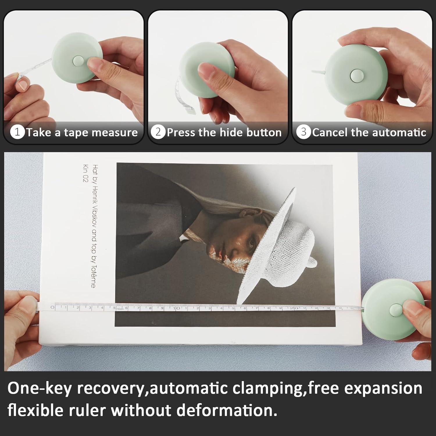 GDMINLO Cinta Métrica Retráctil 3 Pack 1.5m Costura Cuerpo