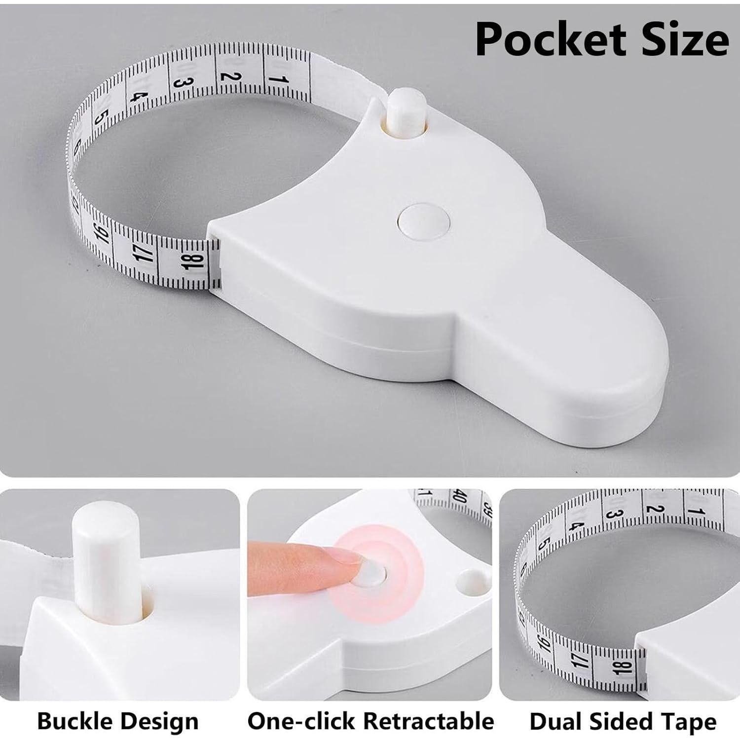 Cinta Métrica Corporal Retráctil Fullwee 152.4 cm con Llavero