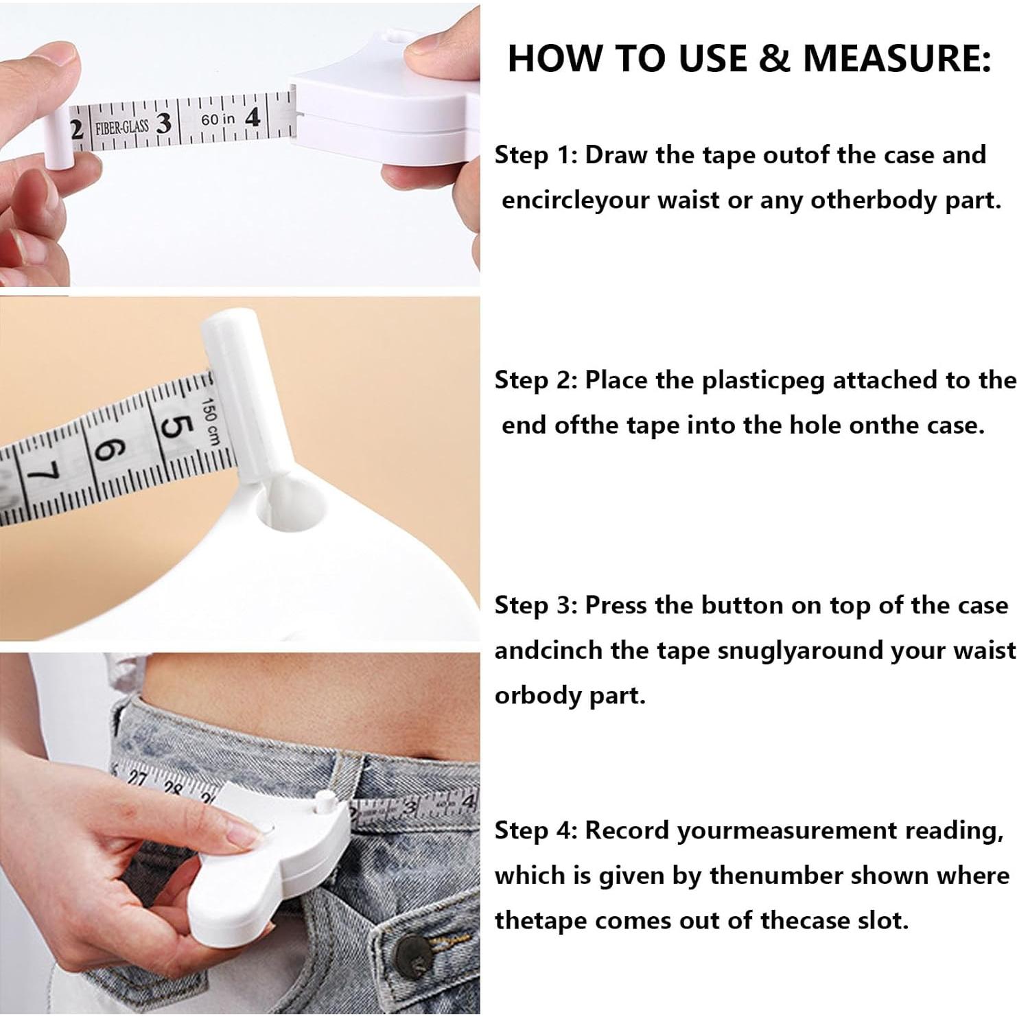 Cinta Métrica Corporal Retráctil Fullwee 152.4 cm con Llavero