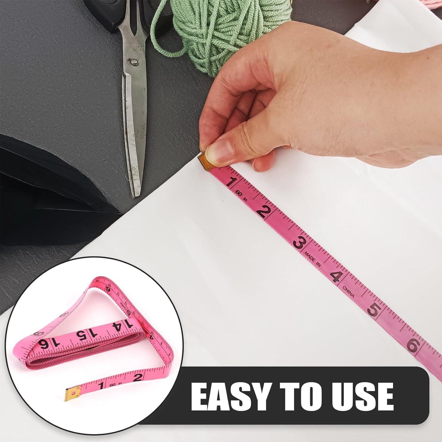 Cinta Métrica Retráctil GDMINLO 2 Piezas 152.4 cm Rosa