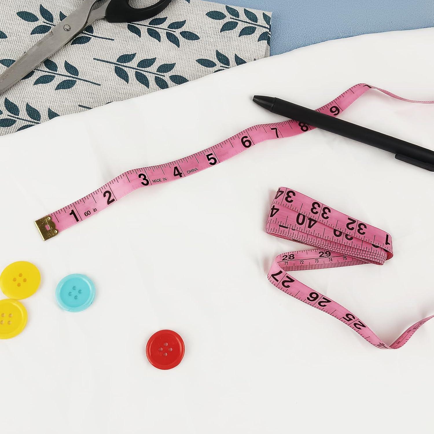 Cinta Métrica Retráctil GDMINLO 2 Piezas 152.4 cm Rosa