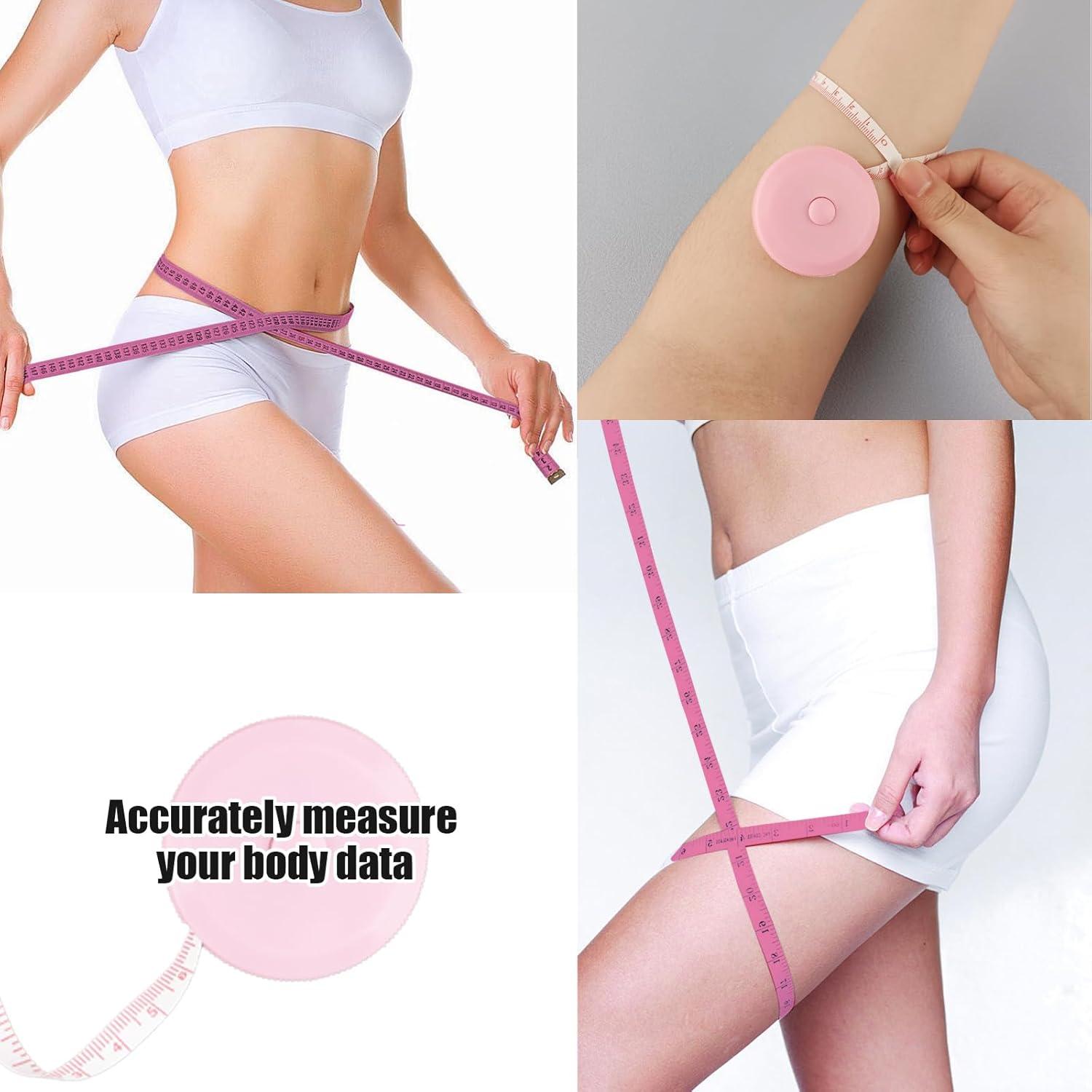 Cinta Métrica Retráctil GDMINLO 2 Piezas 152.4 cm Rosa