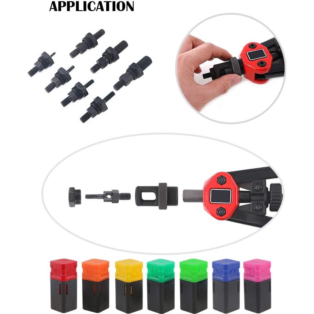 Juego de Pernos y Tuercas Hilitchi Métrico 7PCS M3 a M12