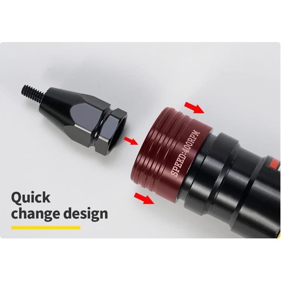 Cabezal de Tuerca Remachadora Neumática HIFESON 3/8 Auto-Bloqueante