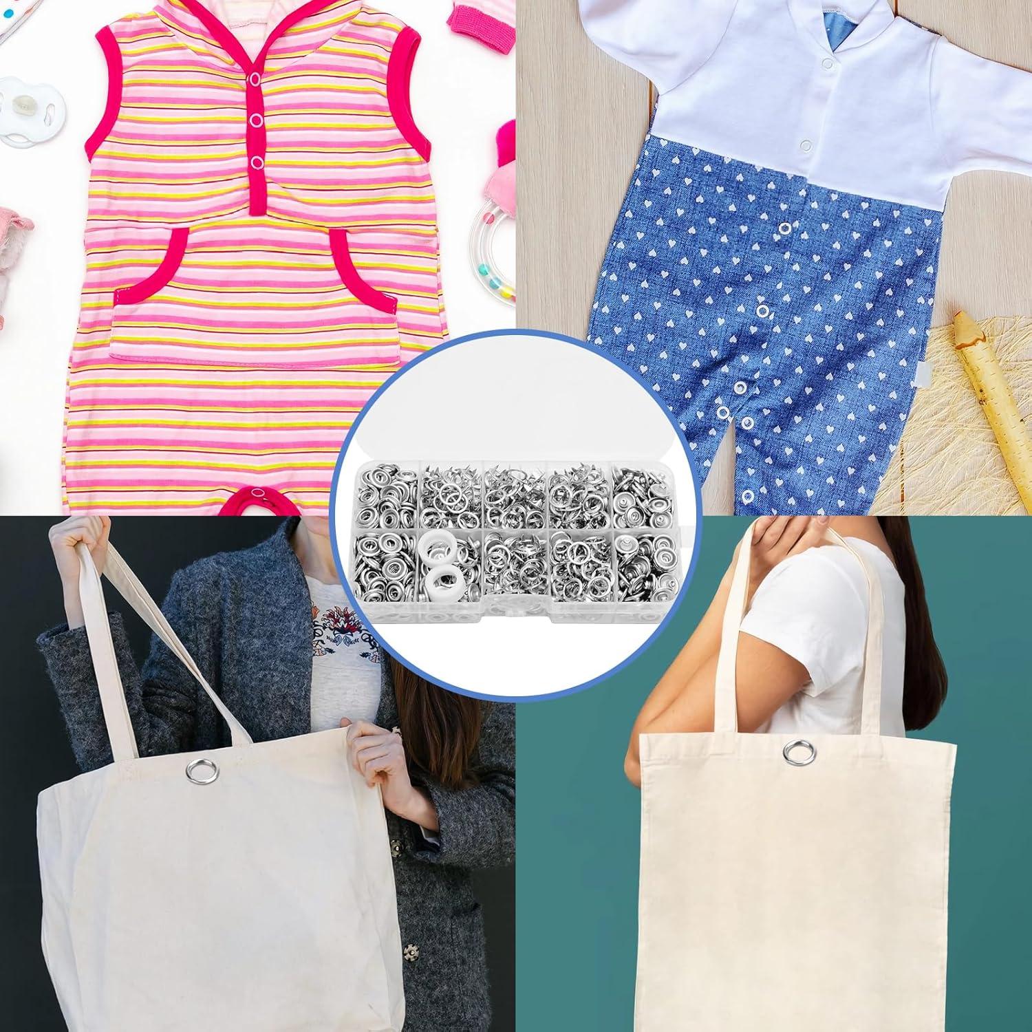 Kit de Botones a Presión Vintrex 200Set - 803 Piezas Metal