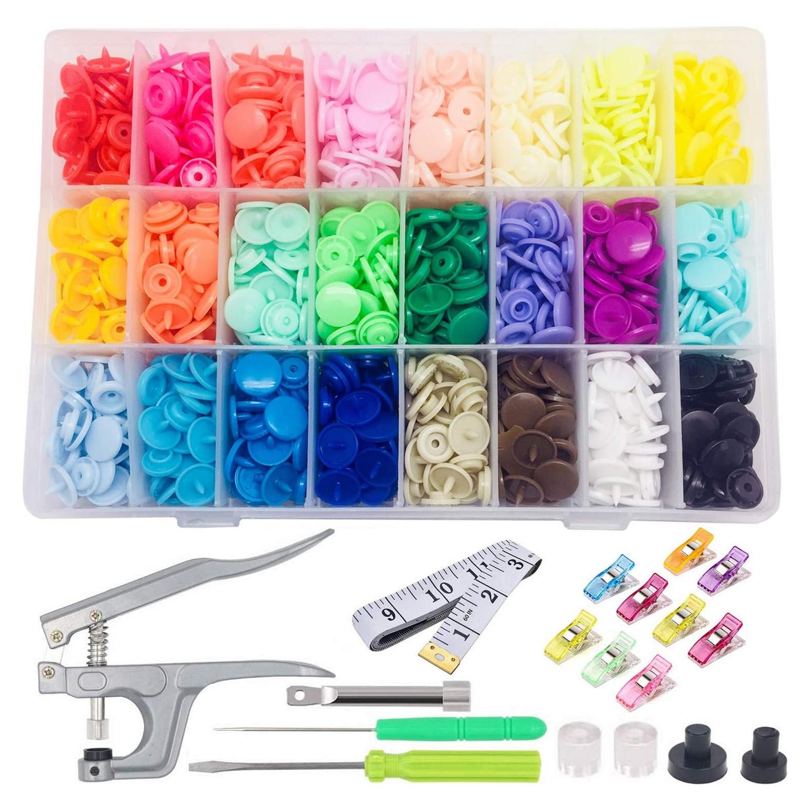Kit de Broches FQTANJU 1440 Pcs T5 con Alicates y Clips