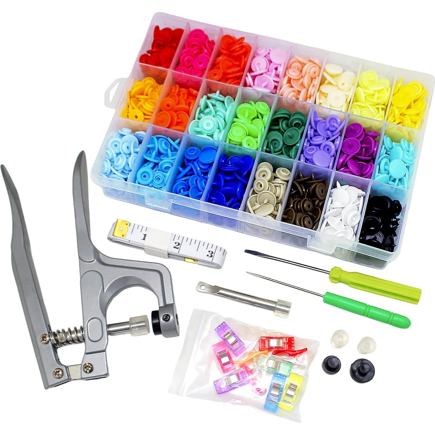 Kit de Broches FQTANJU 1440 Pcs T5 con Alicates y Clips