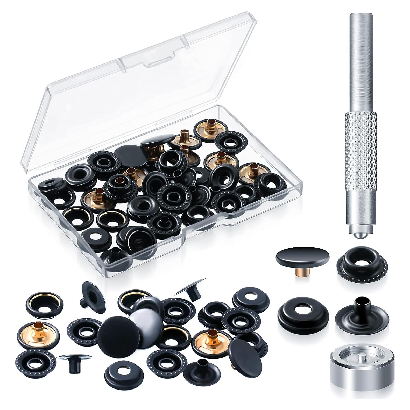 Kit de Broches a Presión Mudder - 12 Juegos con Herramientas