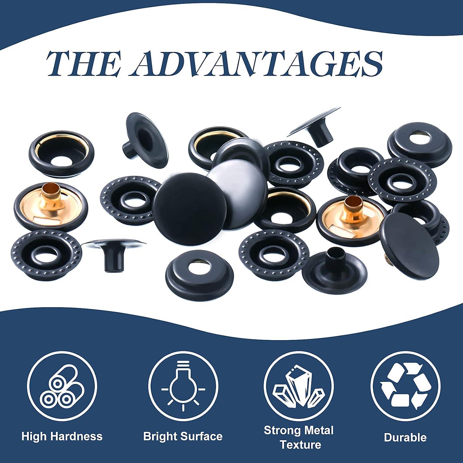 Kit de Broches a Presión Mudder - 12 Juegos con Herramientas