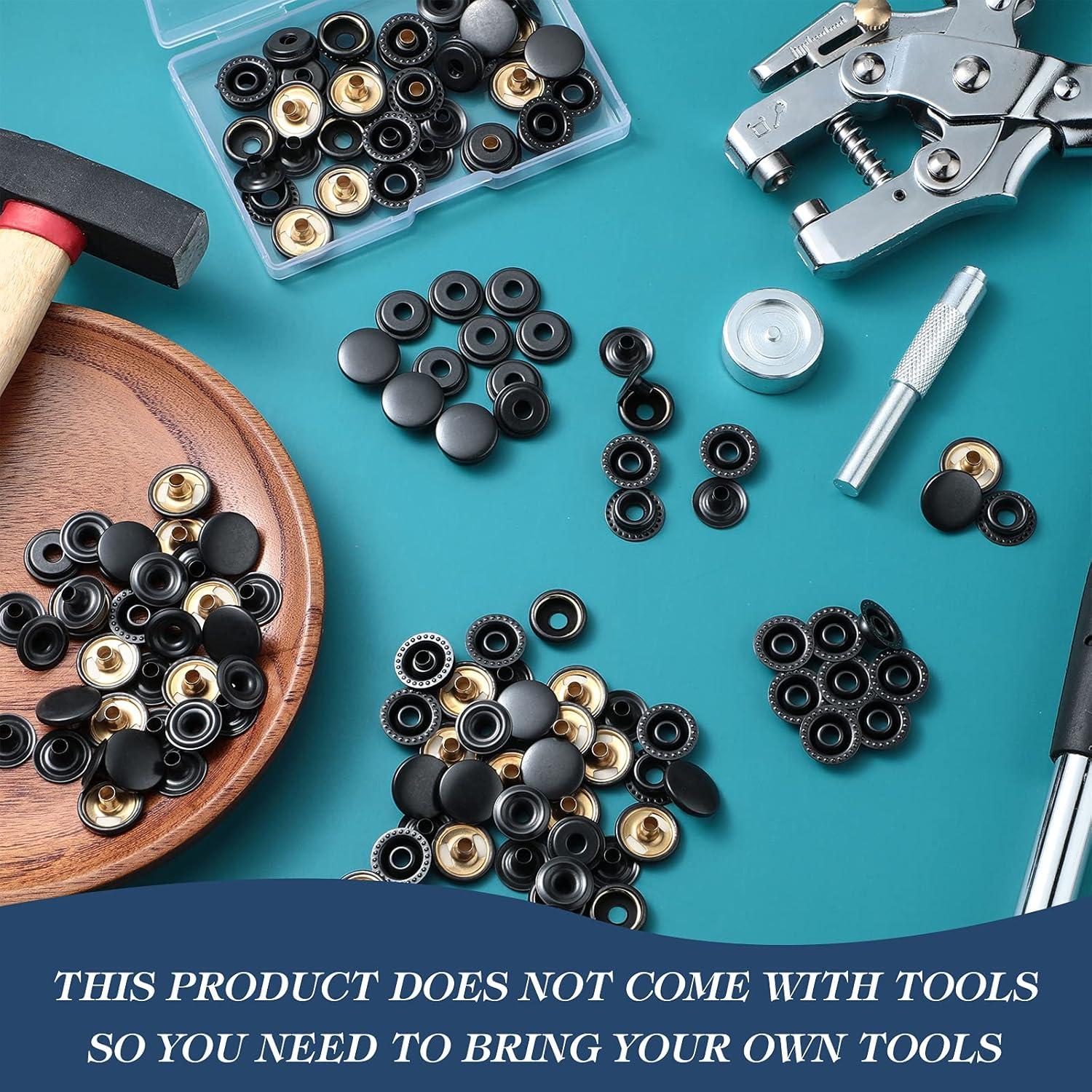 Kit de Broches a Presión Mudder - 12 Juegos con Herramientas