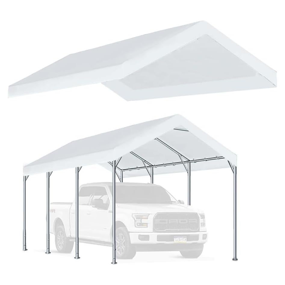 Toldo de Reemplazo Genérico 3x6m Blanco para Carport