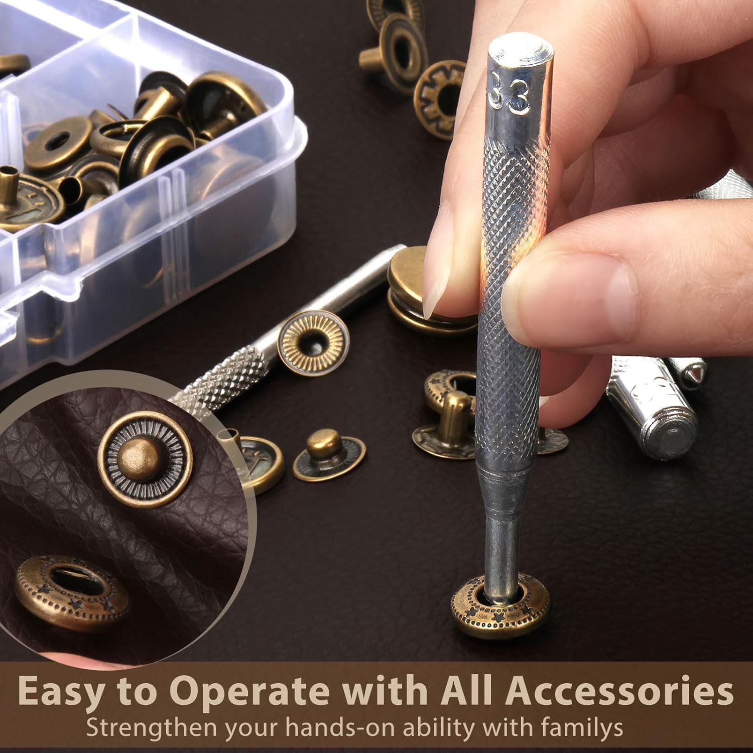 Kit de Broches de Presión Ofone - 40 Juegos + 9 Herramientas