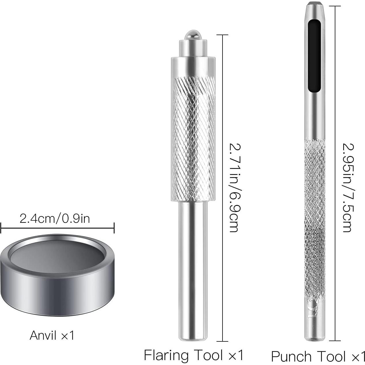 Kit de Botones a Presión Moocci 420 Piezas 15mm para Tela y Cuero