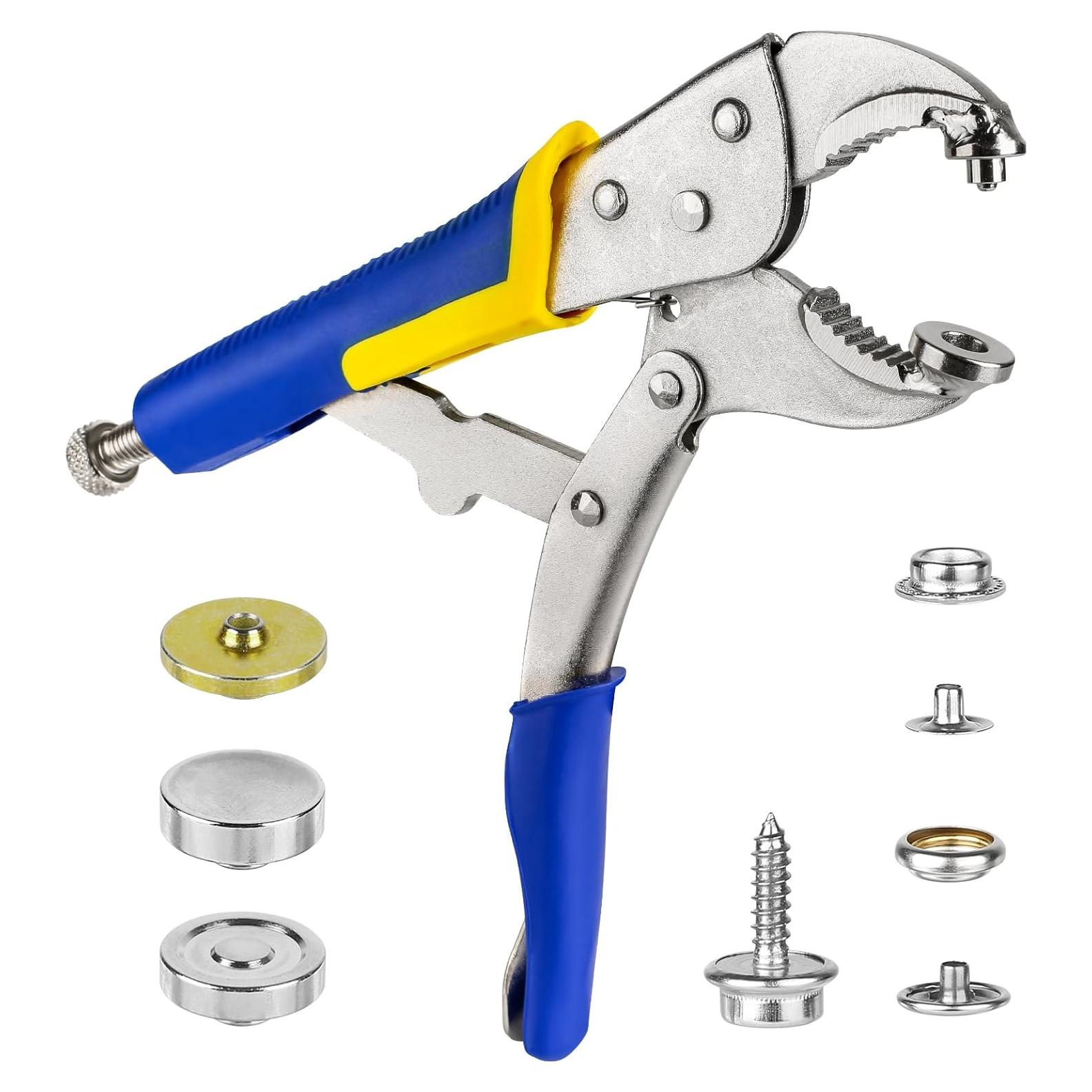 Kit de Herramienta de Botón a Presión YZS - 3 Troqueles + 10 Botones 15mm