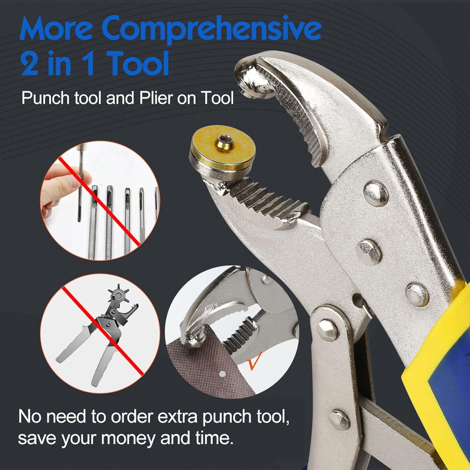 Kit de Herramienta de Botón a Presión YZS - 3 Troqueles + 10 Botones 15mm