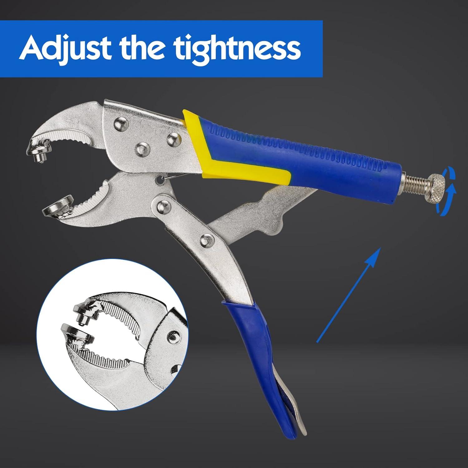 Kit de Herramienta de Botón a Presión YZS - 3 Troqueles + 10 Botones 15mm