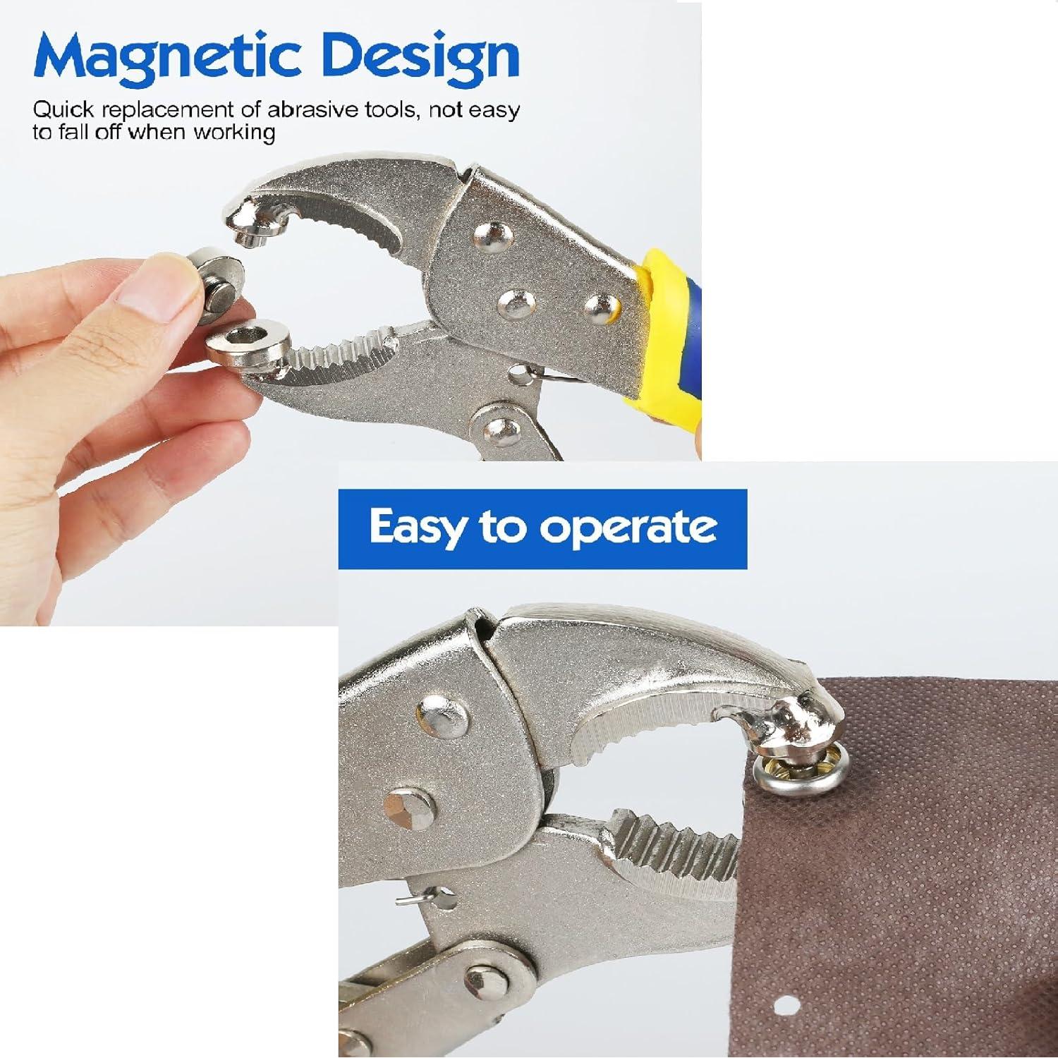 Kit de Herramienta de Botón a Presión YZS - 3 Troqueles + 10 Botones 15mm