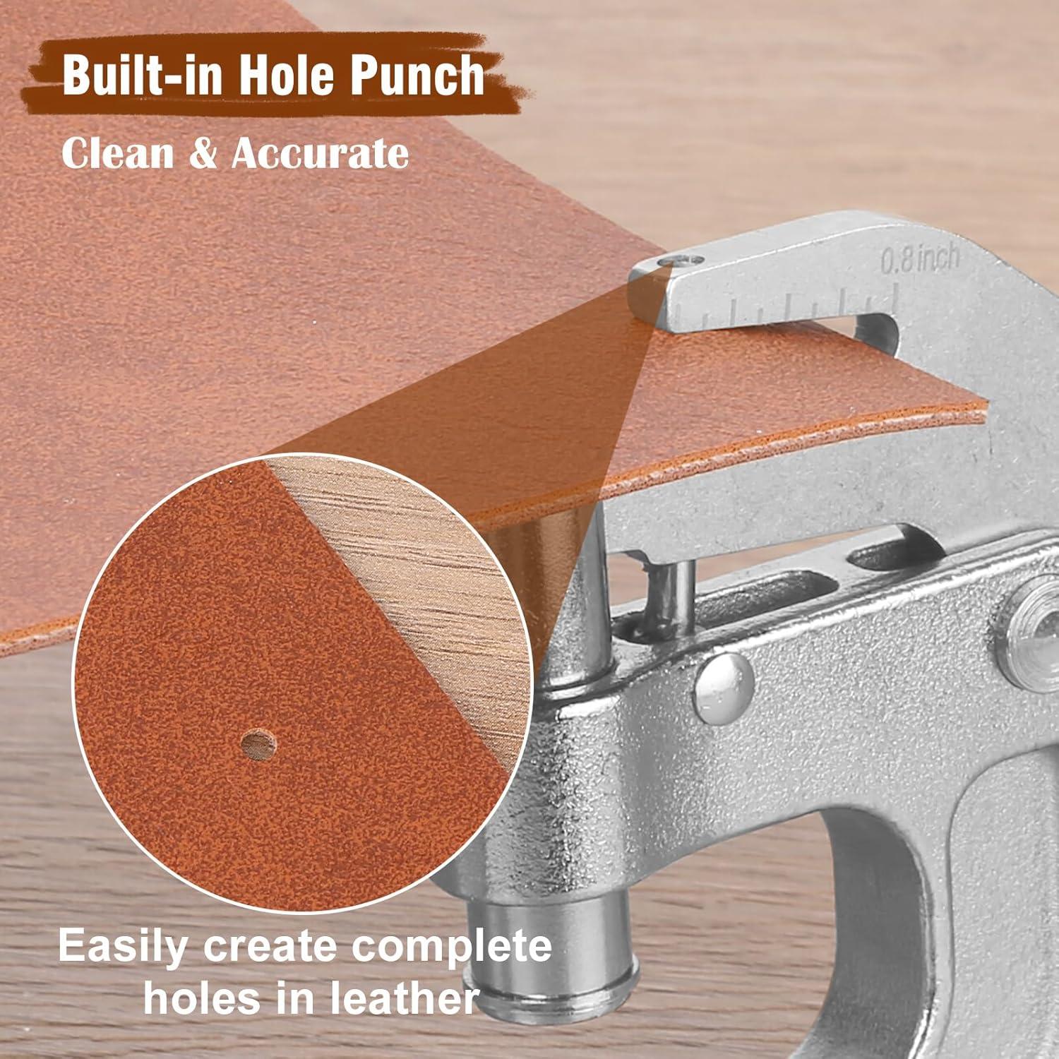 Kit de Botones a Presión y Remaches de Cuero Y-zuisoumt - 200 Conjuntos