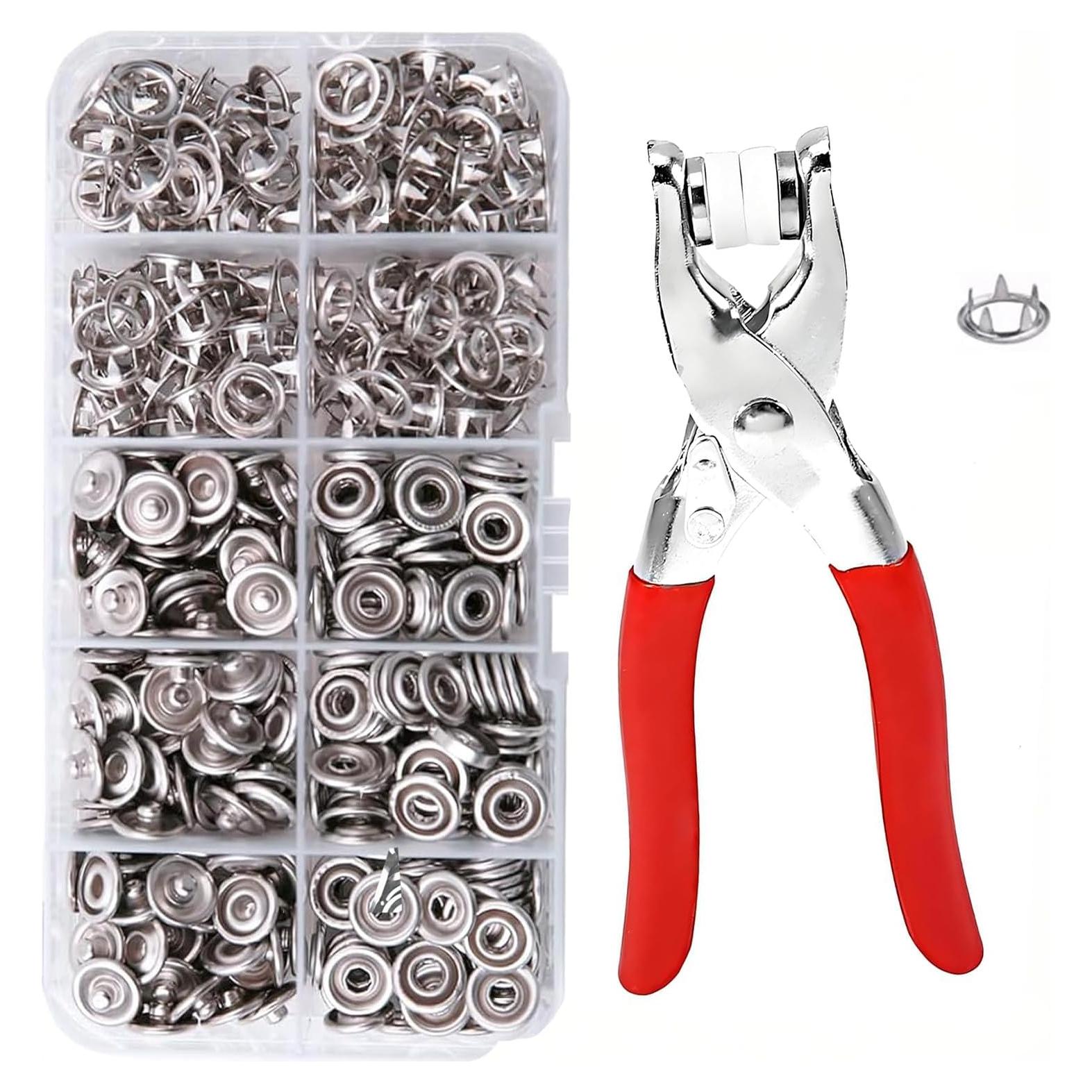 Kit de Broches a Presión ZQtyf - 100 Juegos de 9.5mm Metal