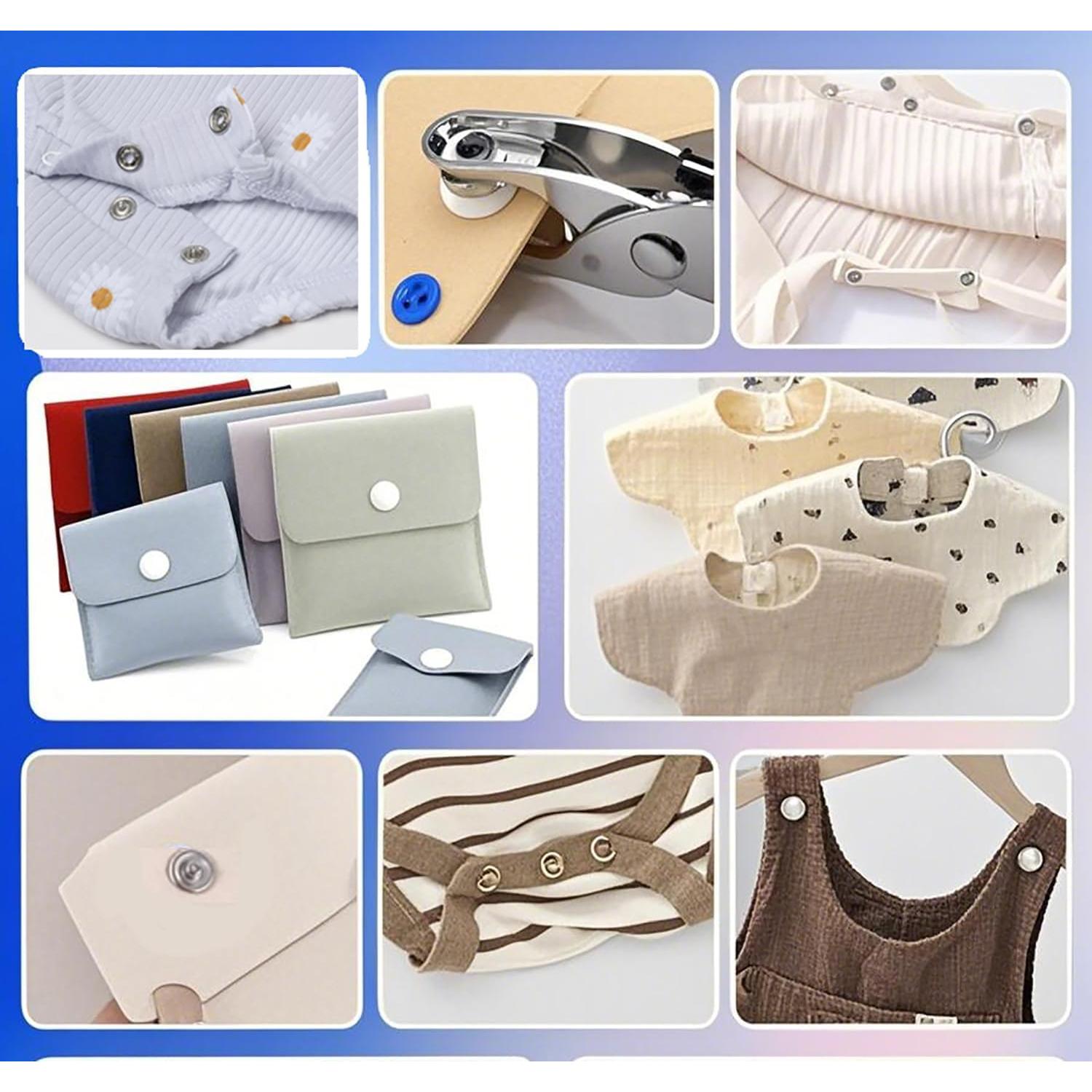 Kit de Broches a Presión ZQtyf - 100 Juegos de 9.5mm Metal