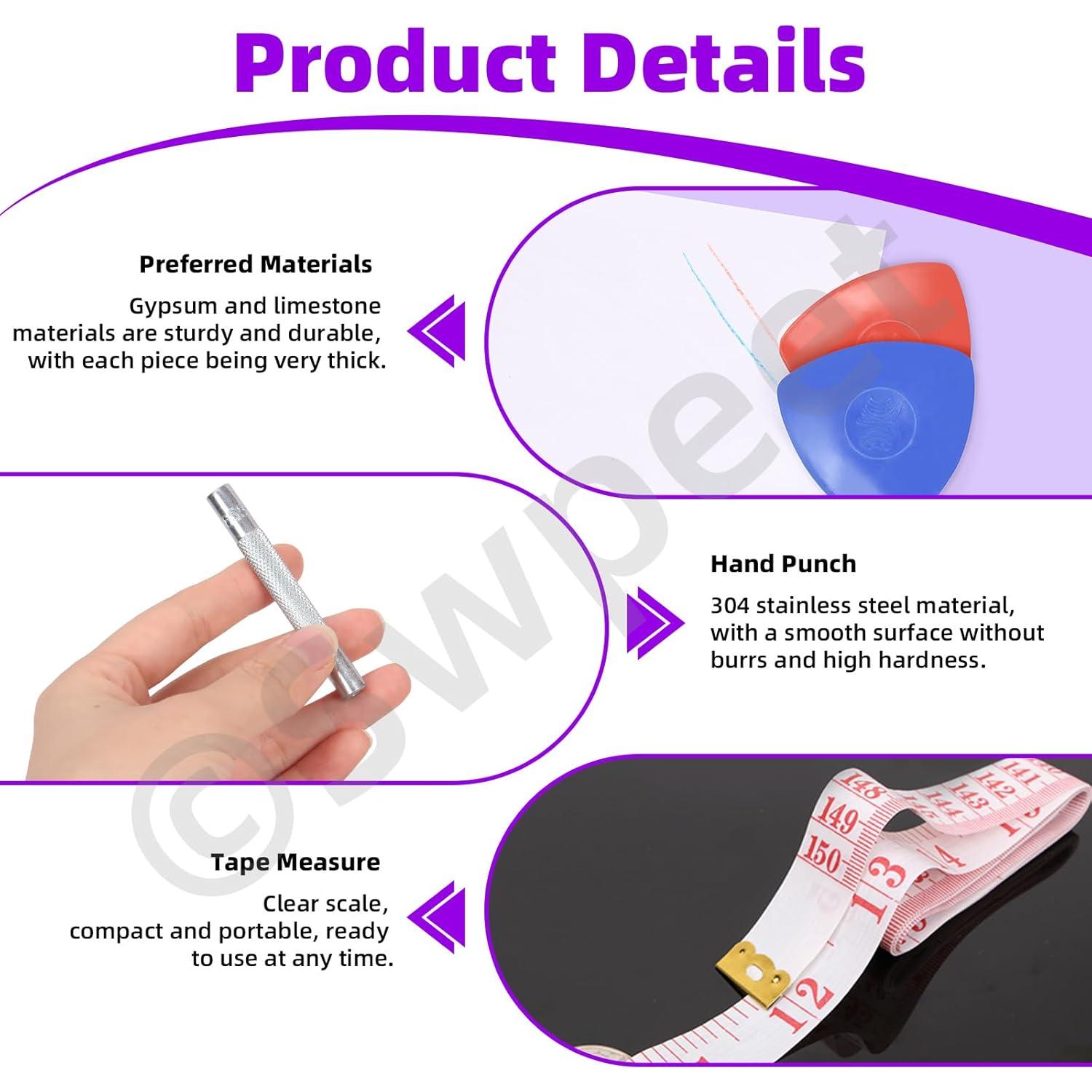 Kit de Botones de Metal Swpeet 807 Pcs 10 Colores DIY