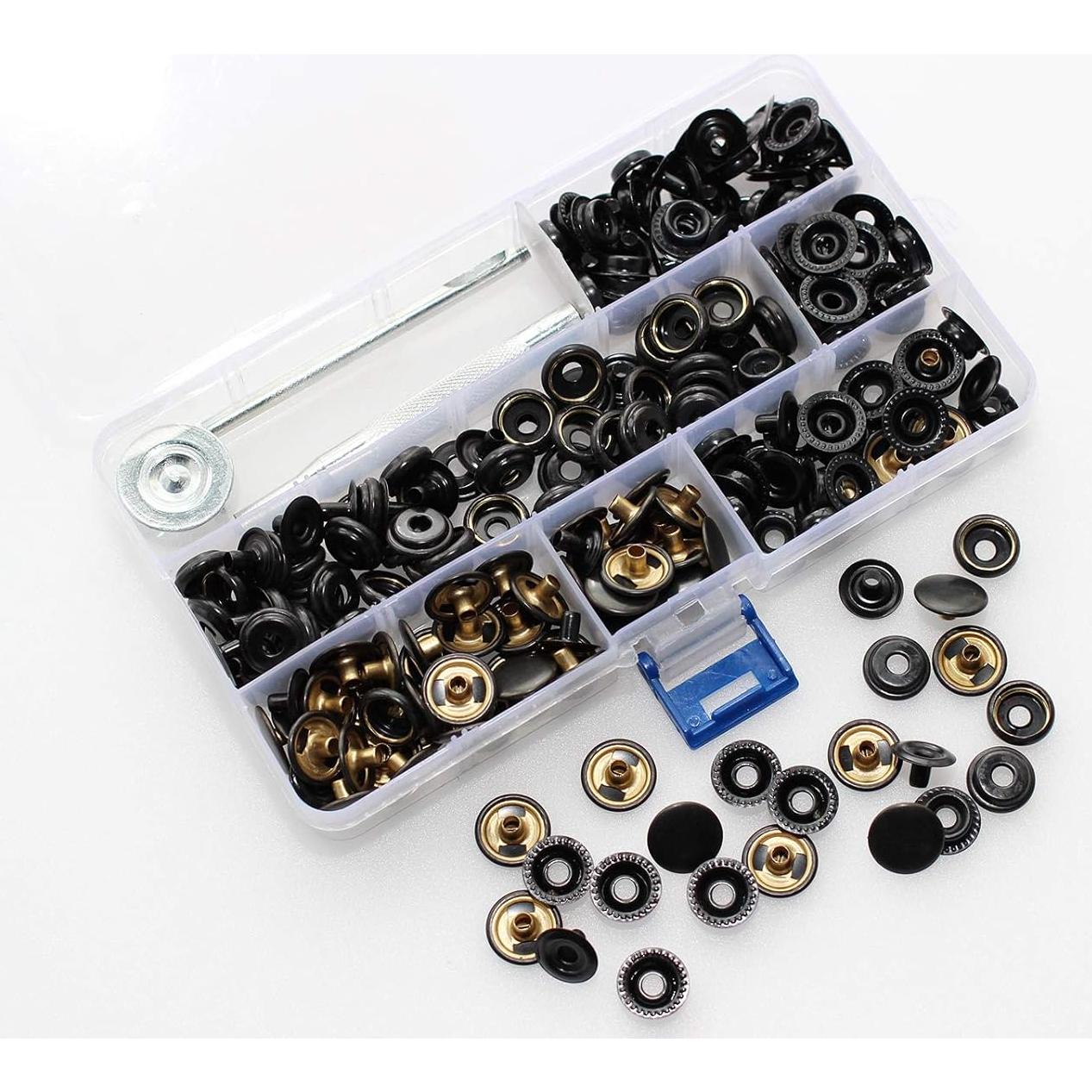 Kit de 220 Broches de Metal 15mm BetterJonny con 3 Herramientas