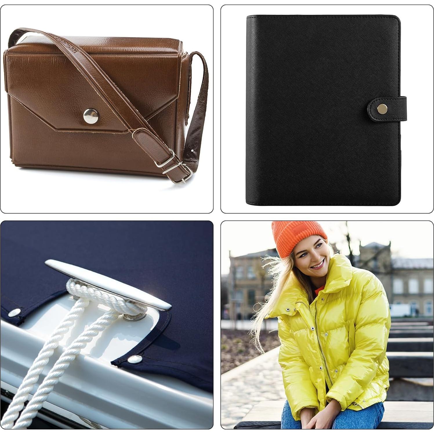 Kit de Botones de Presión uxcell 180 Juegos 10mm con Herramientas