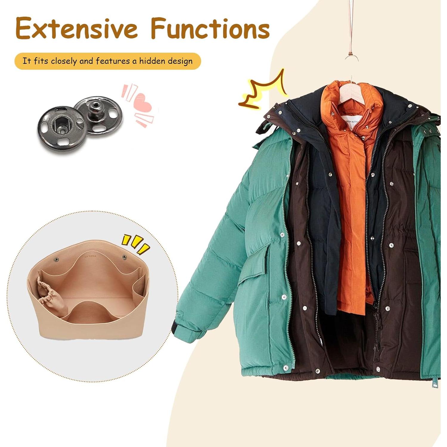 Set de 160 Ganchos y Ojos de Metal SHRJ para Coser 4 Colores