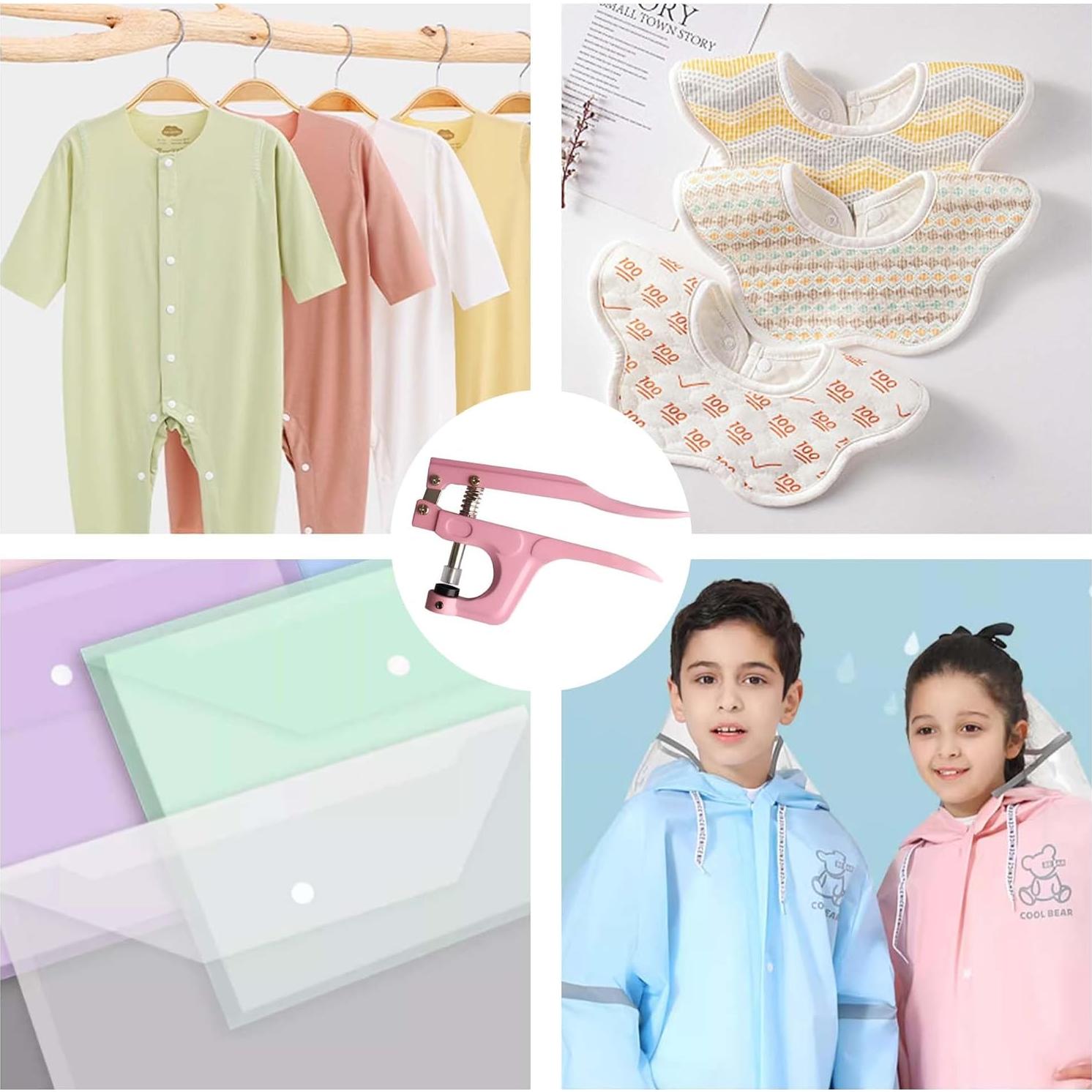 Conjunto de Pinzas y Botones a Presión LYNDA 473 Piezas